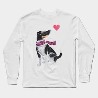 Watercolour Smooth Fox Terrier Long Sleeve T-Shirt